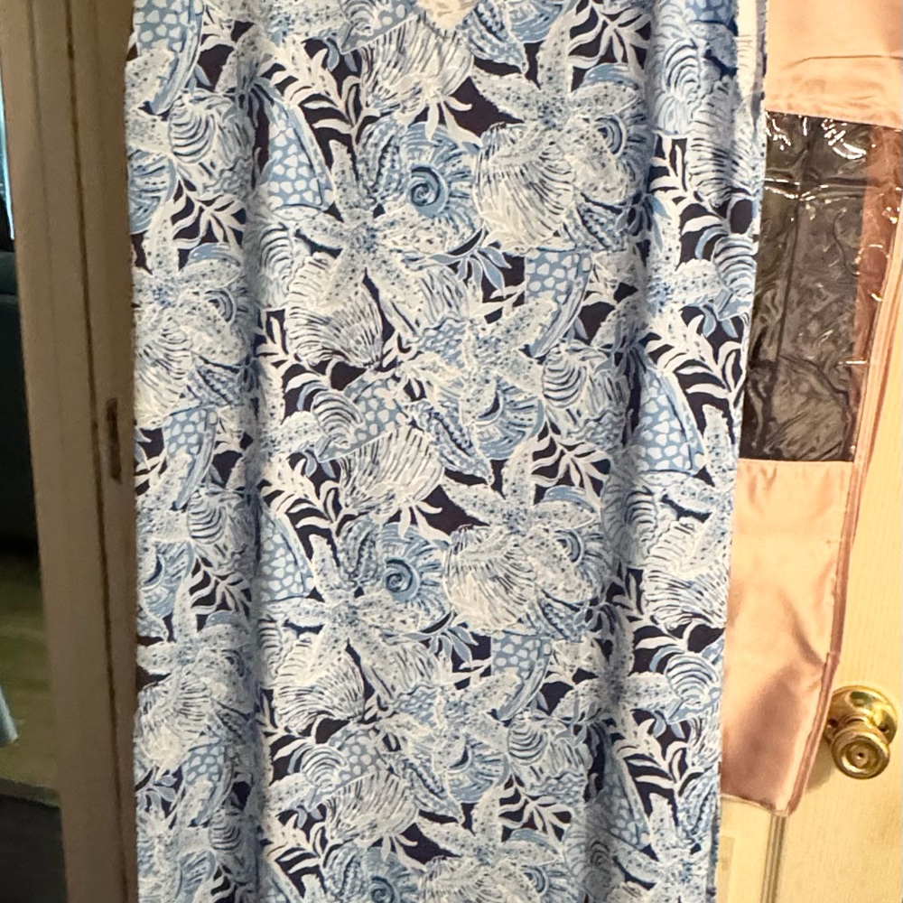 Lilly Pulitzer Coastal Blue Floral Dress